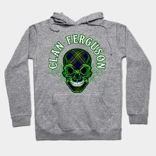 Scottish Clan Ferguson Tartan Celtic Skull Hoodie